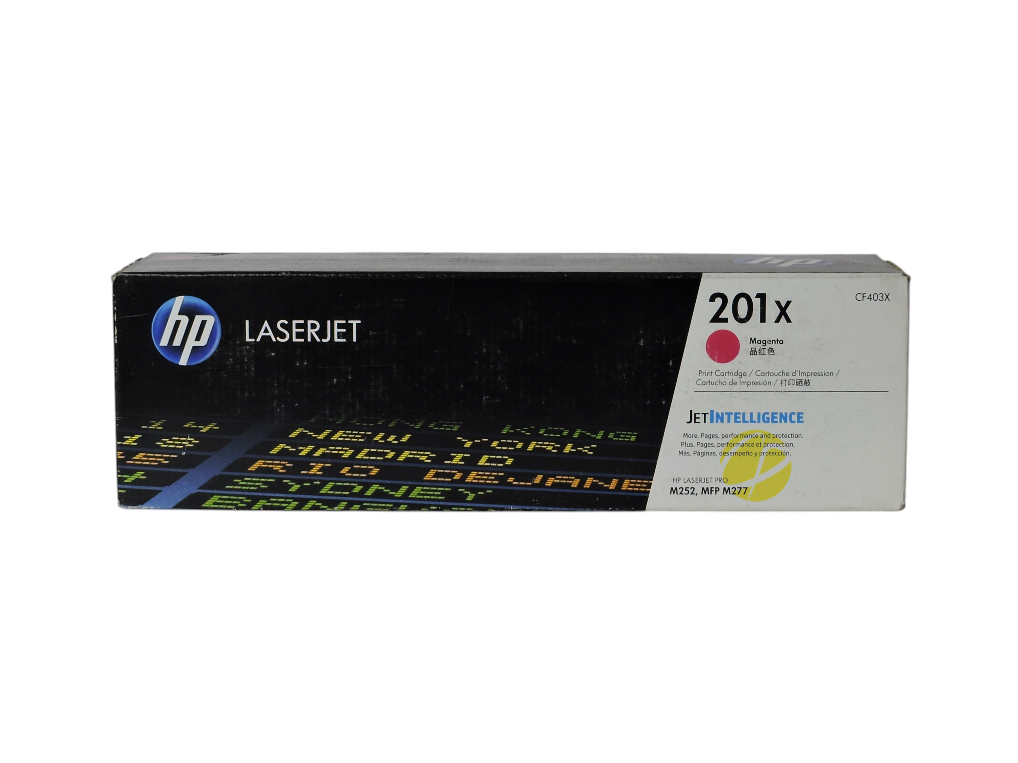 Caja de cartucho de tóner magenta original HP 201X CF403X de Compras Perfectas para impresoras láser